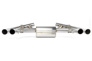 BMW M240i Performance Exhaust - Dinan - Axleback, Freeflow, Quad Tips, Black Ceramic Coated Tips - Black - `23-`26