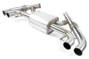 BMW M240i Performance Exhaust - Dinan - Axleback, Freeflow, Quad Tips, Black Ceramic Coated Tips - Black - `23-`26