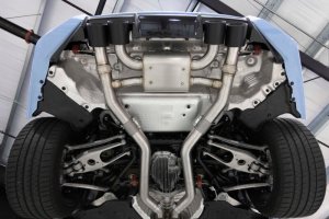 BMW M2 Performance Exhaust - Dinan - Axleback, Freeflow, Valved, Stainless Steel - Black - `23-`26