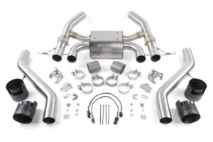 BMW M2 Performance Exhaust - Dinan - Axleback, Freeflow, Valved, Stainless Steel - Black - `23-`26