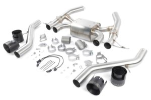 BMW M2 Performance Exhaust - Dinan - Axleback, Freeflow, Valved, Stainless Steel - Black - `23-`26