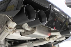 BMW M2 Performance Exhaust - Dinan - Axleback, Valved, Freeflow, Quad Tip - Polished - `23-`26
