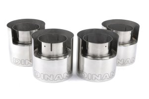 BMW M2 Performance Exhaust - Dinan - Axleback, Valved, Freeflow, Quad Tip - Polished - `23-`26