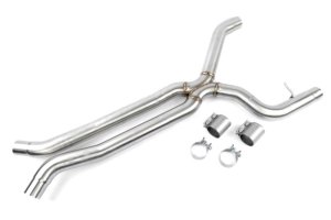 BMW M2 Performance Exhaust - Dinan - High Flow Middle Exhaust with X-Pipe - Stainless Steel - `23-`26