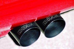 BMW M3 Performance Exhaust - Rear - Dinan - Axle Back, Freeflow, Black Tips - `01-`06