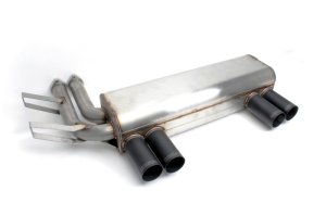 BMW M3 Performance Exhaust - Rear - Dinan - Axle Back, Freeflow, Black Tips - `01-`06