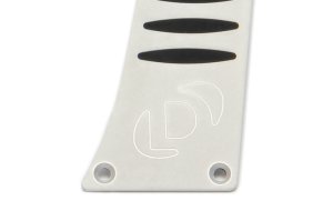 BMW 228i Pedal Cover Set - Dinan - Aluminum with Rubber Inserts - Silver - 2014