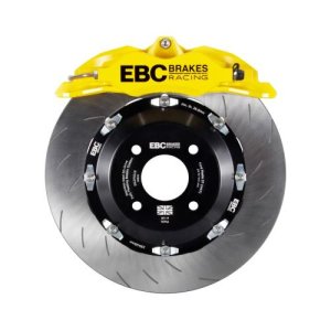 Ford Fiesta Big Brake Kit - Front - EBC - Yellow Apollo-4 Calipers + 300mm Rotors - Yellow - `15-`17