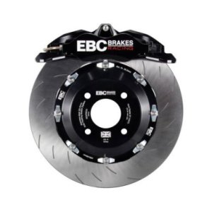 Volkswagen Golf GTI Brake Kit - Front - EBC - 6 Piston Apollo Calipers + 355mm Rotors + Matching Rear Pads - Black - `13-`22
