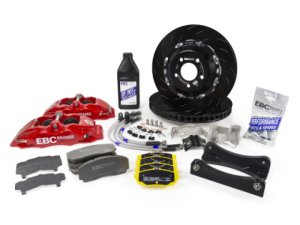 Toyota Supra Brake Kit - Front - EBC - Apollo-6 Calipers + 355mm Rotors - Red - `93-`02