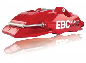 Ford Focus Brake Caliper - Front Right - EBC - Apollo-4 - Red - `05-`11