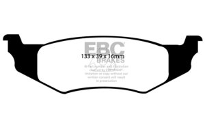 Chrysler 300M Brake Pads - Rear - EBC - Greenstuff - `99-`04