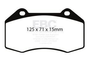 Chevrolet Cobalt Brake Pads - Front - EBC - Greenstuff 2000 Series - `07-`08
