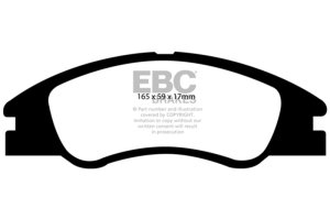 Kia Spectra Brake Pads - Front - EBC - Greenstuff 2000 Series Sport - `04-`09