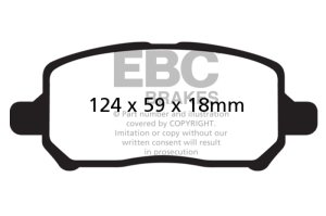 Chevrolet Cobalt Brake Pads - Front - EBC - Greenstuff 2000 Series Sport - `05-`10