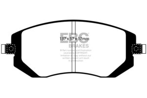 Saab 9-2X Brake Pads - Front - EBC - Greenstuff 2000 Series - `04-`06