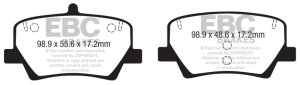 Volvo XC40 Brake Pads - Rear - EBC - Greenstuff 2000 Series - `18-`27