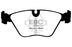 BMW Z3 Brake Pads - Front - EBC - Greenstuff 2000 Series - `98-`02