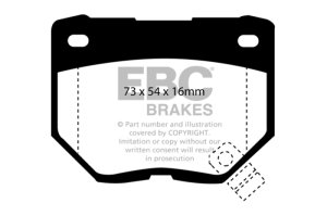 Nissan Skyline R34 Brake Pads - Rear - EBC - Greenstuff 2000 Series - `98-`03 Nissan Skyline R34 Brake Pads - Rear - EBC - Greenstuff 2000 Series - `98-`03