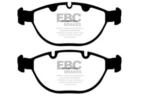 BMW X5 Brake Pads - Front - EBC - Redstuff Ceramic - Red - `02-`04