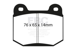 Mitsubishi Evolution Brake Pads - Rear - EBC - Redstuff - `99-`03