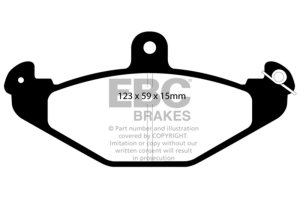 Dodge Viper Brake Pads - Rear - EBC - Redstuff - `92-`00