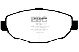 Lexus SC300 Brake Pads - Front - EBC - Yellowstuff - `99-`01