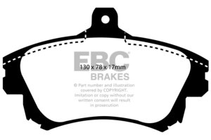 Volvo S40 Brake Pads - Front - EBC - Yellowstuff - `99-`04