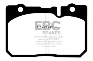Lexus LS400 Brake Pads - Front - EBC - Yellowstuff - `95-`00