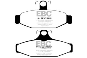 Aston Martin Virage Brake Pads - Rear - EBC - Yellowstuff - `93-`00