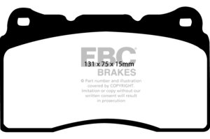 Acura TL Brake Pads - Front - EBC - Yellowstuff - `04-`08