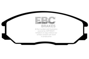 Hyundai Santa Fe Brake Pads - Front - EBC - Yellowstuff - `01-`06 Hyundai Santa Fe Brake Pads - Front - EBC - Yellowstuff - `01-`06