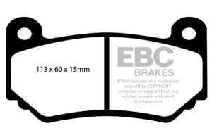 Lotus Exige Brake Pads - Front - EBC - Yellowstuff - `08-`11