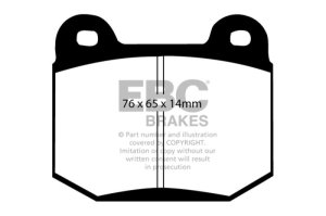 Mitsubishi Evolution Brake Pads - Rear - EBC - Yellowstuff - `99-`03