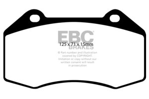 Chevrolet Cobalt Brake Pads - Front - EBC - Yellowstuff - `07-`08