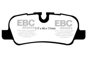 Land Rover LR3 Brake Pads - Rear - EBC - Yellowstuff Street And Track - `05-`10
