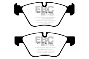BMW 1 Series Brake Pads - Front - EBC - Yellowstuff - `08-`10