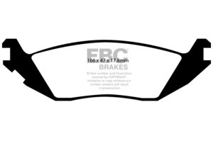 Chrysler Aspen Brake Pads - Rear - EBC - Yellowstuff - `06-`09
