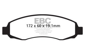 Dodge Dakota Brake Pads - Front - EBC - Yellowstuff - `03-`04