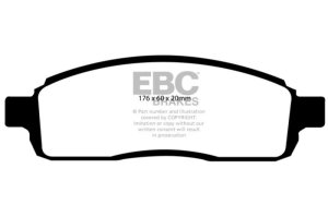 Ford F150 Brake Pad Sets - Front - EBC - Yellowstuff - 2004