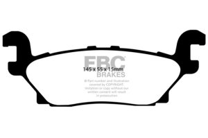 Hummer H3 Brake Pads - Rear - EBC - Yellowstuff - `05-`07