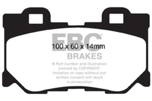 Infiniti FX50 Brake Pads - Rear - EBC - Yellowstuff - `08-`13