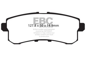 Infiniti QX56 Brake Pads - Rear - EBC - Yellowstuff - `11-`13