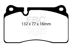 Audi TT RS Brake Pads - Front - EBC - Yellowstuff - `11-`14