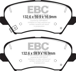 Hyundai Elantra GT Brake Pads - Front - EBC - Yellowstuff - 2017