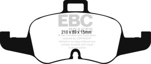 Audi TT Brake Pads - Front - EBC - Yellowstuff - `16-`17