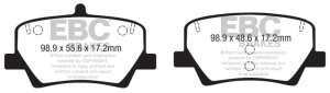 Volvo XC40 Brake Pads - Rear - EBC - Yellowstuff - `18-`27