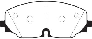 Volkswagen Atlas Brake Pads - Front - EBC - Yellowstuff - `17-`27