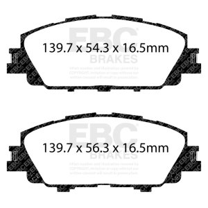 Toyota Corolla Hatchback Brake Pads - Front - EBC - Yellowstuff - `19-`27