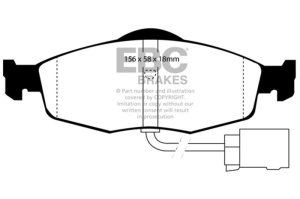 Ford Contour Brake Pads - Front - EBC - Yellowstuff - `95-`00